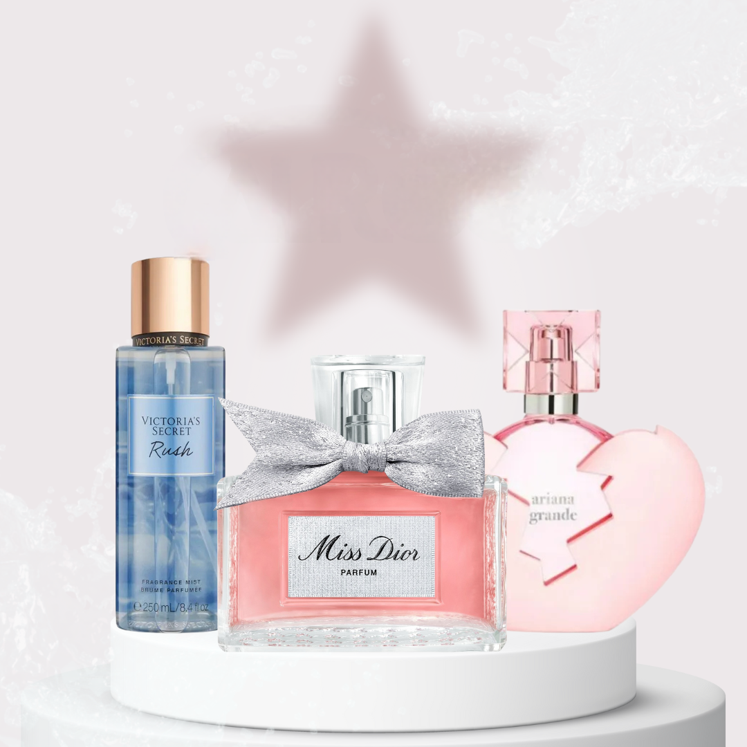 Combo - Rush + Miss Dior + Thank U Next + Perfumero