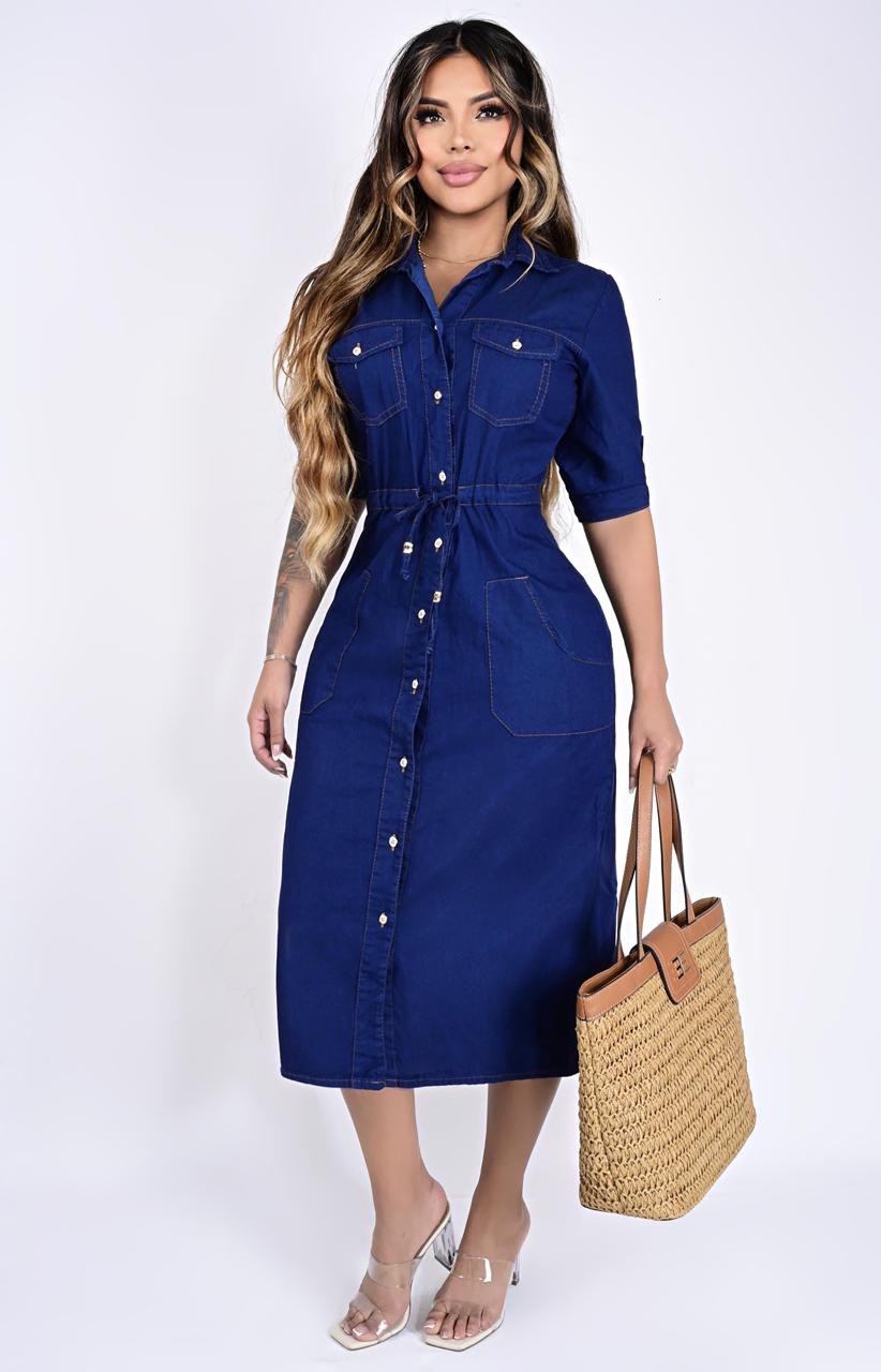 Vestido Largo De Jeans Marruecos