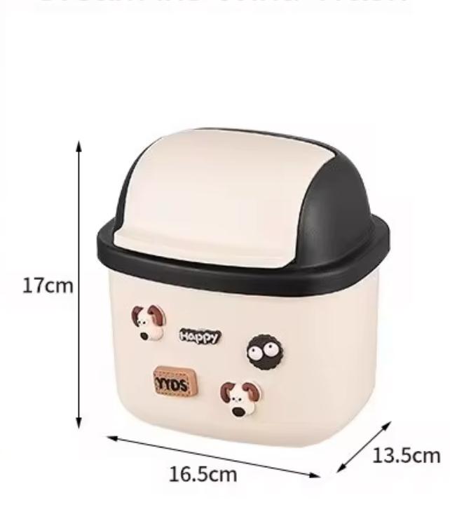 Mini Basurero de Escritorio con Tapa