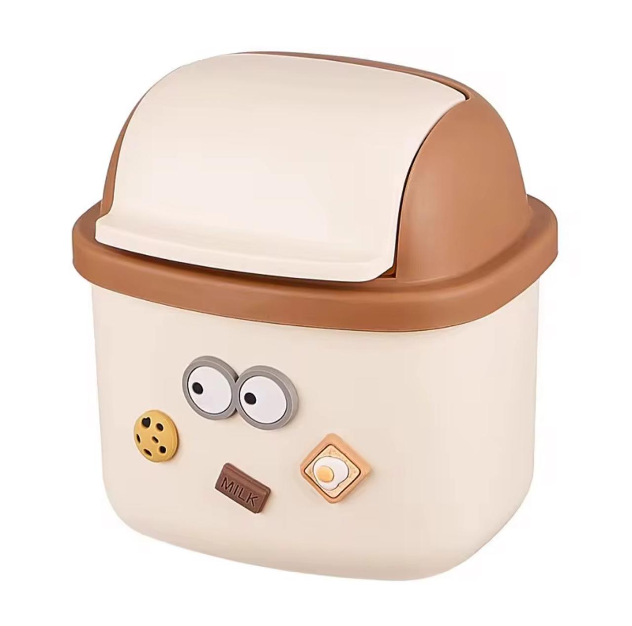 Mini Basurero de Escritorio con Tapa