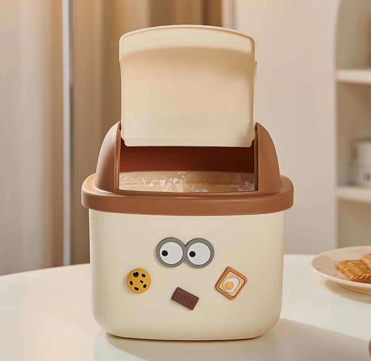 Mini Basurero de Escritorio con Tapa