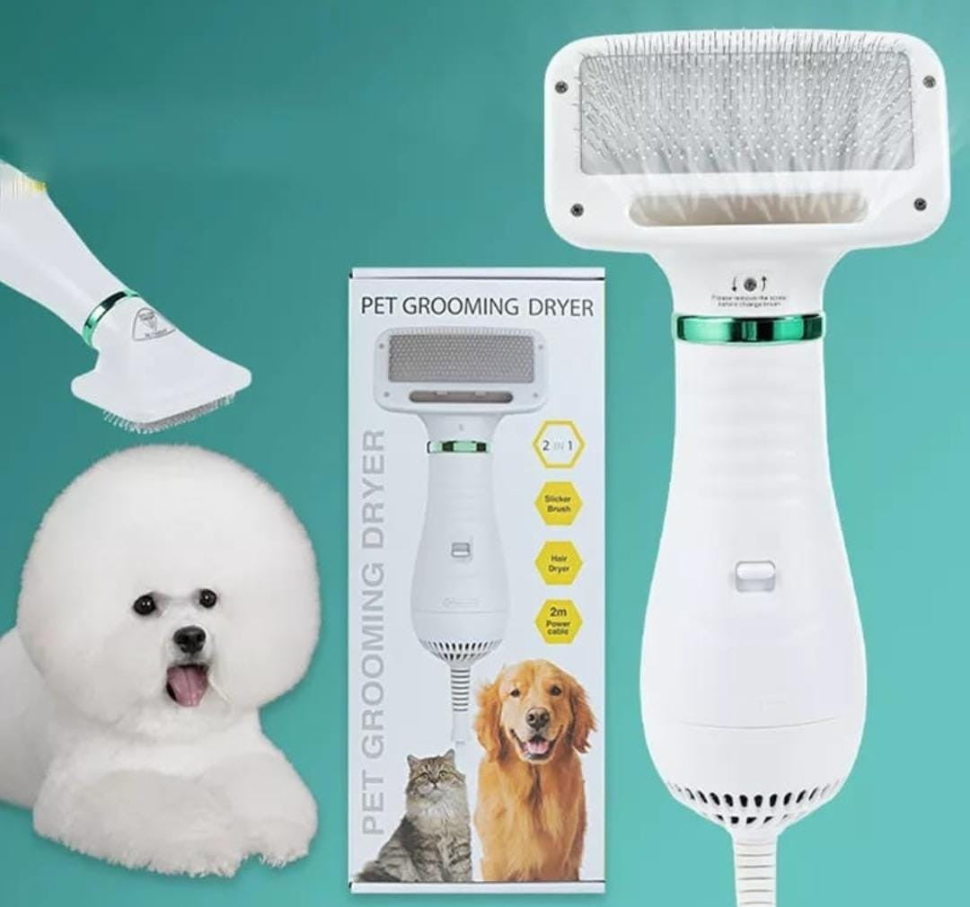 Cepillo y Secador de Pelo 2 en 1 para Mascotas – PET GROOMING DRYER