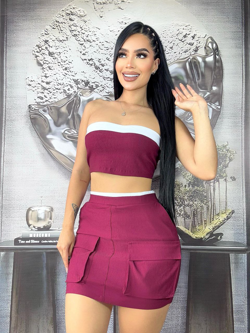 Conjunto Top y Falda