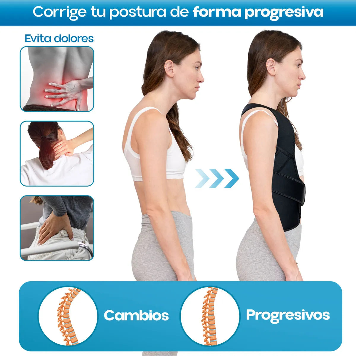 Corrector de Postura Ajustable Trenza