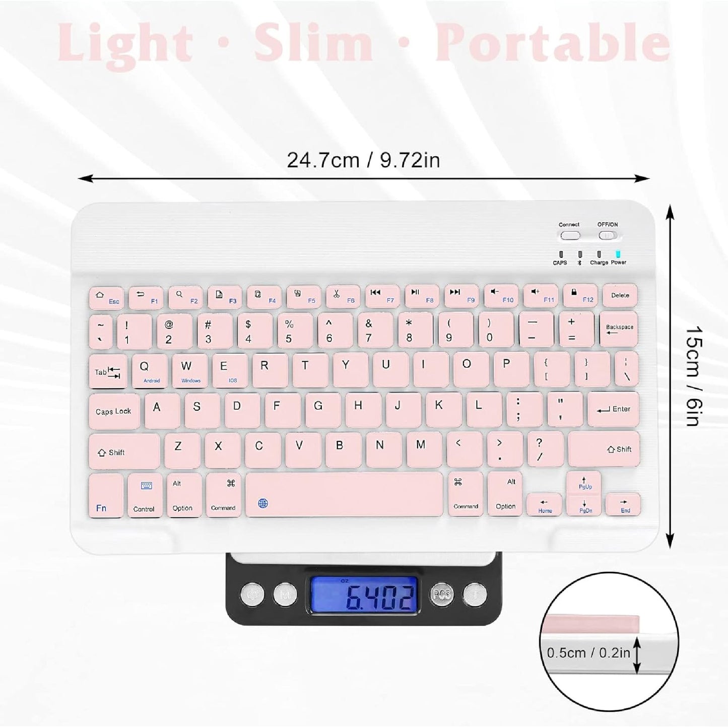 Combo Teclado Mouse Bluetooth Colores