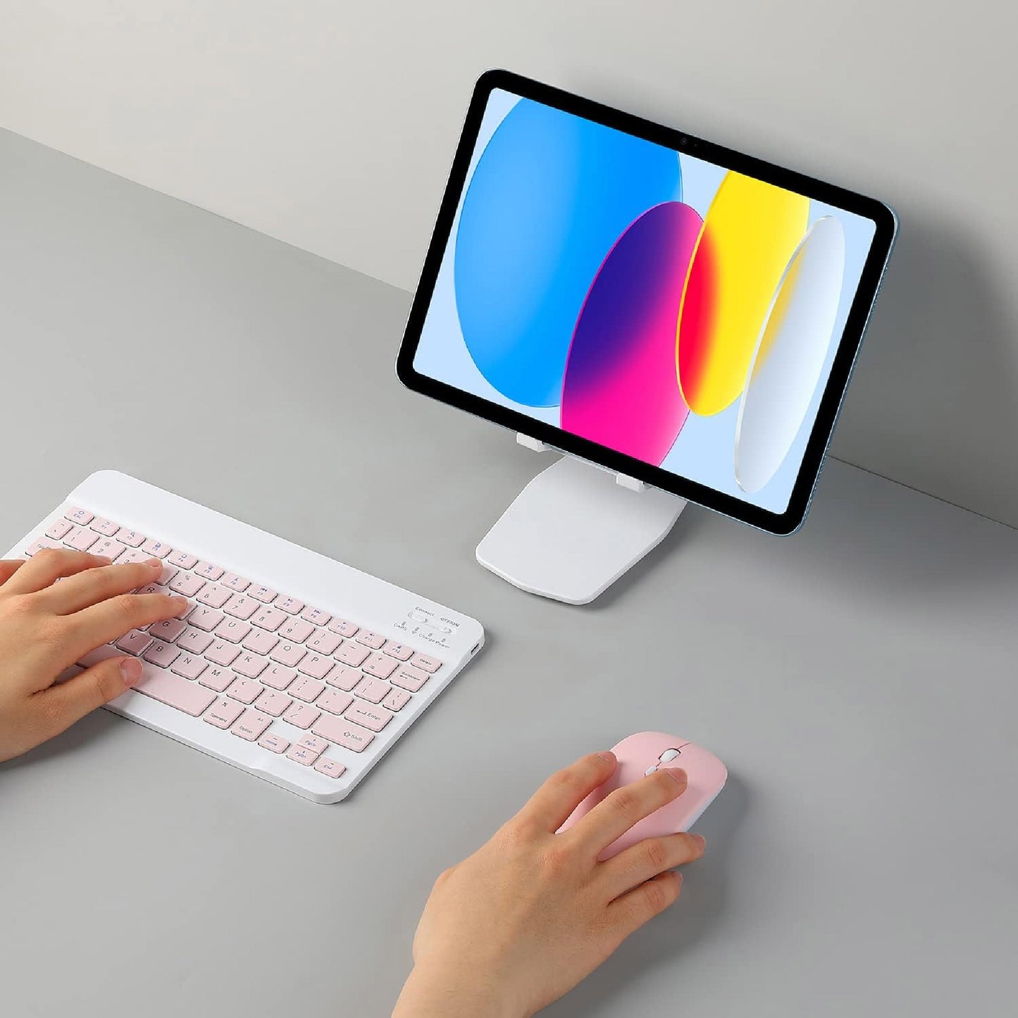 Combo Teclado Mouse Bluetooth Colores