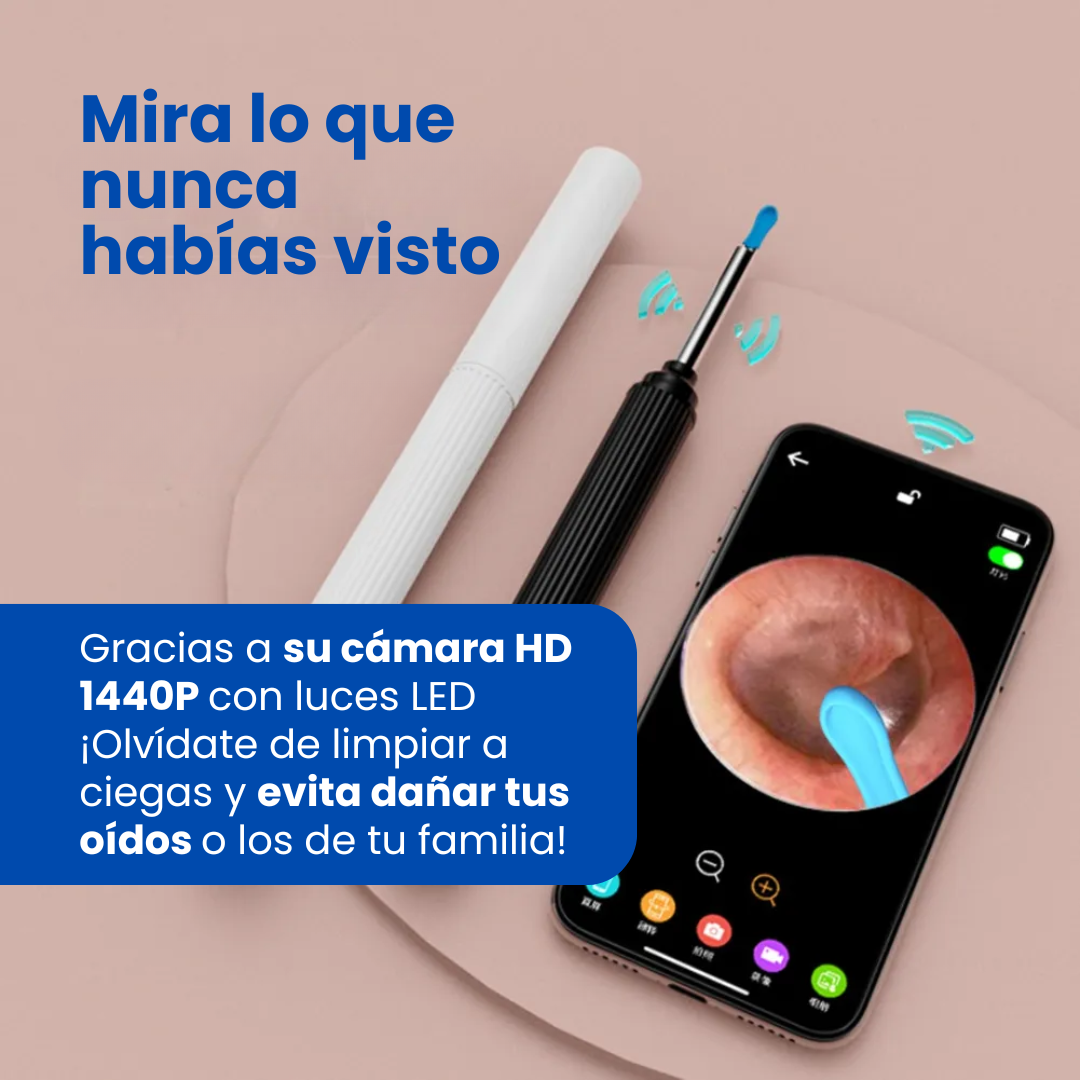 LIMPIADOR DE OIDOS CON CAMARA
