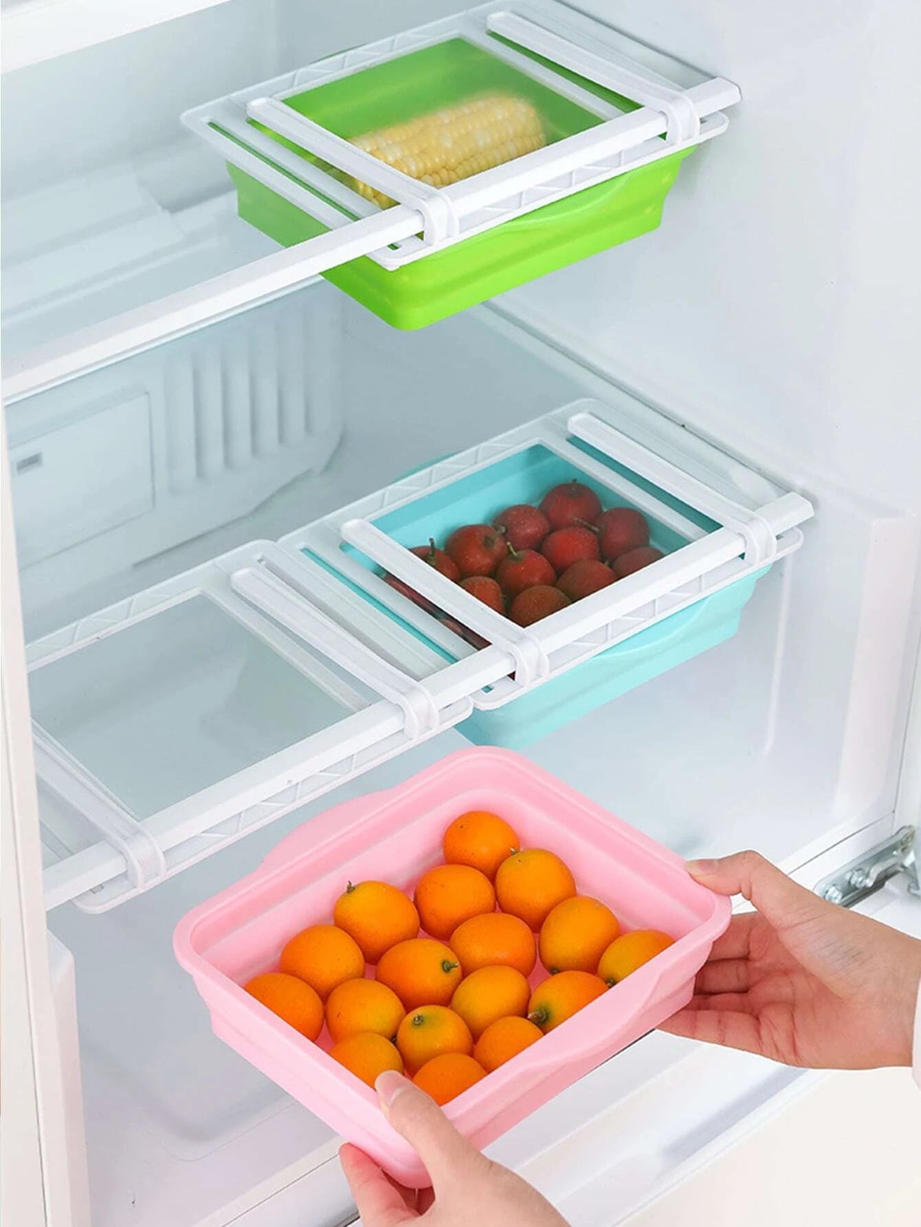 Organizador Nevera Silicona Cajon