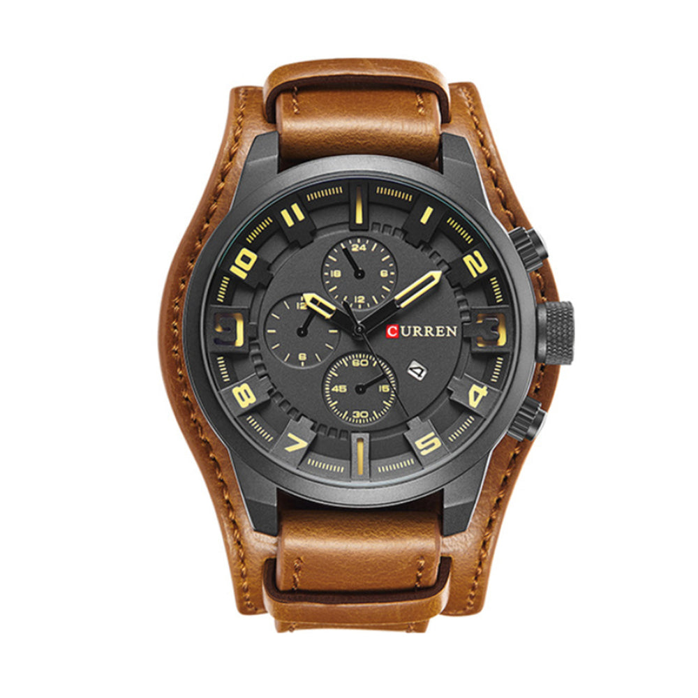 Reloj Curren Elegante Cuero - Mas Tarjeta Garantia