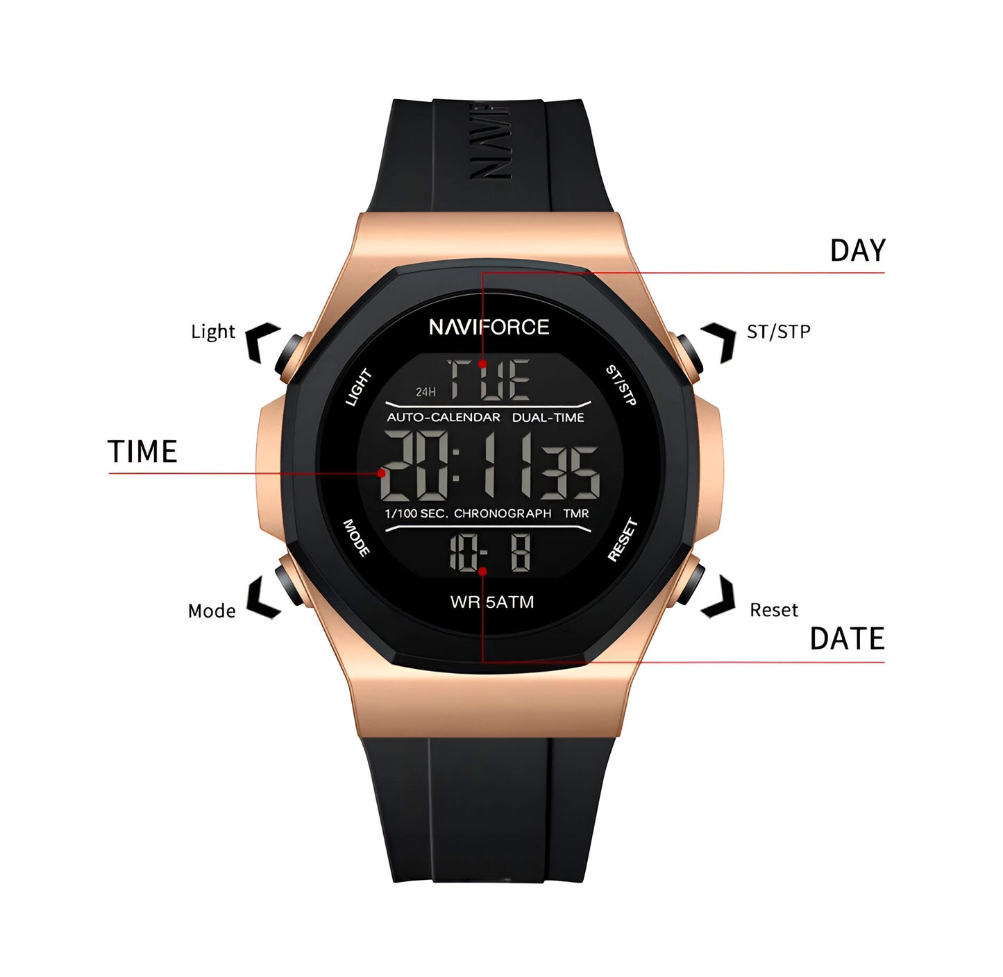 Reloj Naviforce Deportivo Digital - Nf7117
