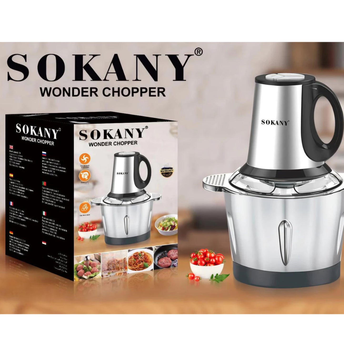 Procesador Alimentos SOKANY 2 Litros