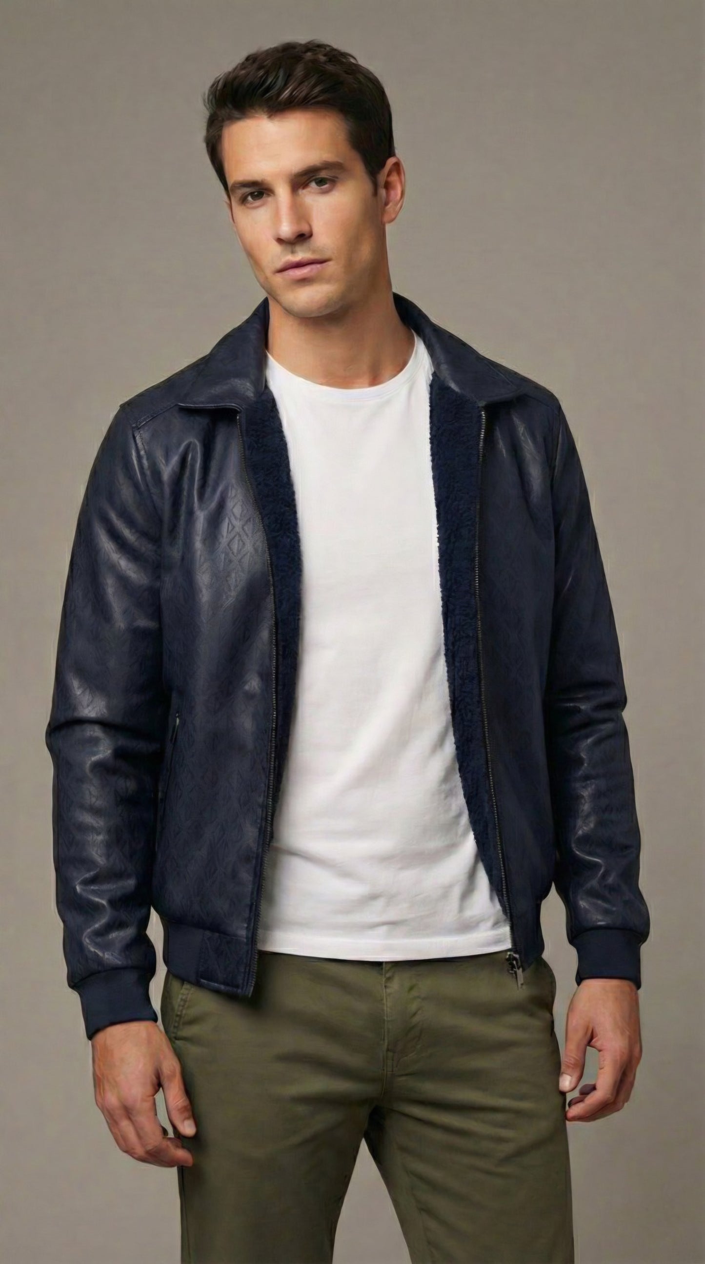 Chaqueta Cuero Clásica Level