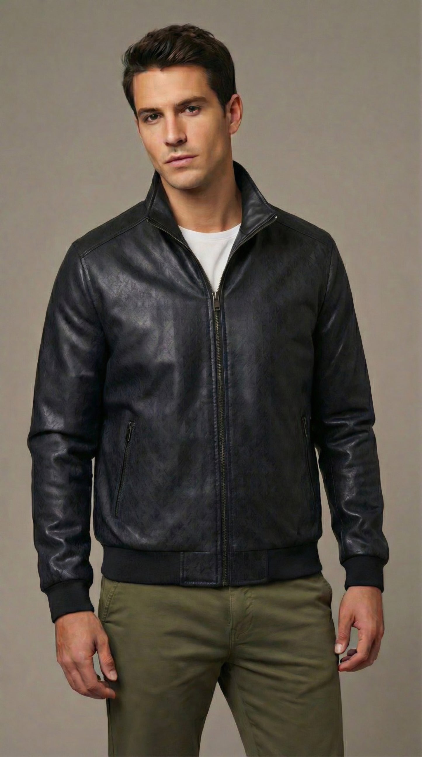 Chaqueta Cuero Clásica Level